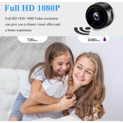 Mini Wifi Camera With Battery 1080P Night Vision Motion Detection Wireless Cam Remote Indoor Smart Home 2021 NEW Small Webcam