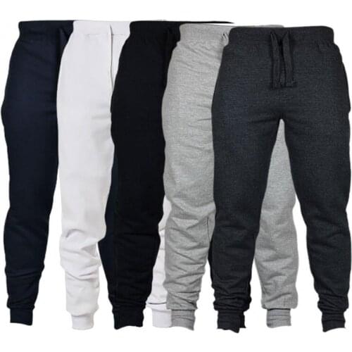 Men Casual Pants 2021 Summer Solid Color Drawstring Pocket Ankle Tied Pants Sports Trousers