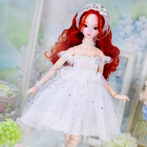 New handmade wedding dress high quality toy for 1/3 bjd 62cm gift box ICY,SD