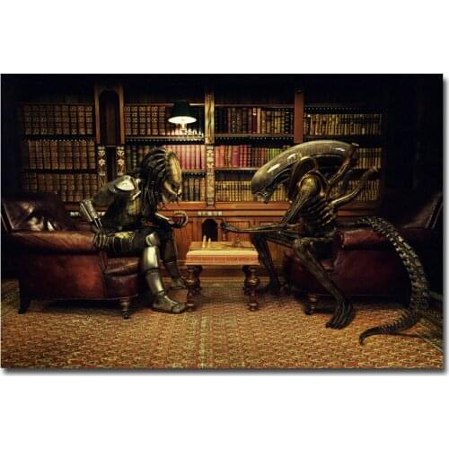 Aliens Monsters Canvas Prints Movie Film Posters and Prints for Living Room Frameless Wall Decoration Room Decor Painting