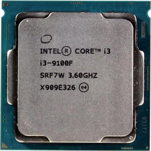 Intel Core i3 9100F 3.6GHz SRF7W/SRF6N Quad-Core Quad-Thread CPU 65W 6M Processor LGA 1151