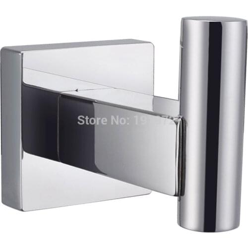 Stainless Steel Solid Construction Bathroom Single Towel Hook Robe Hook Coat Hook Hat Hook Hanger Chrome