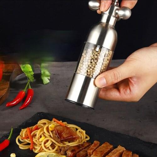 Adjustable High Quality Creative Faucet Pepper Sea Salt Mills Small Particles Spices Chili Manual Grinding Bottle Kitchen Tools