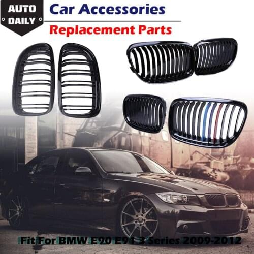 Car Front Bumper Kidney Grille Grill Fit For BMW E90 E91 3 Series 320i 325i 328i 330i 2009-2012 Modified Part Car Accessories