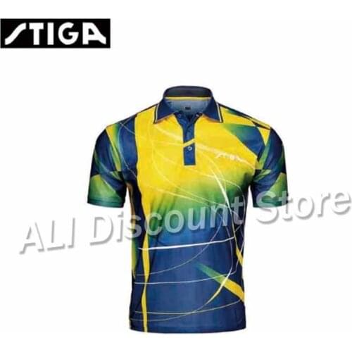 STIGA Table Tennis Shirt Sport Jerseys Badminton Jersey Mujer Hombre Tenis PING POING Clothing