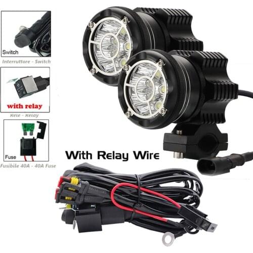 Led Motorcycle bike Headlight Waterproof Driving Spot Fog Lights For BMW R1200GS F800 F700GS Front motorbike Fog Auxiliary light