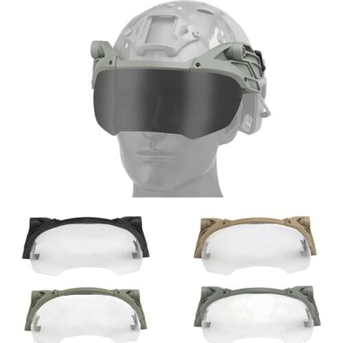 Helmet Flip Goggles High Quality Rail Mask Airsoft Paintball Windproof Anti Fog CS Wargame Protection NEW Goggles