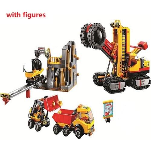 10876 919pcs 60188 Mining Experts Site Mining Building Blocks Bricks Toys Model For Kids As Christmas birthday Gifts