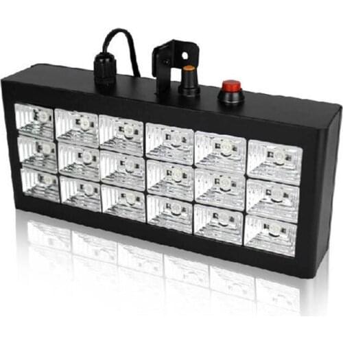 18 leds Flash Light sound control led colorful/ White Stage Light Disco Strobe Light Club Stage Lighting Effect