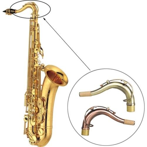 27mm Antique Brass Tenor Saxophone Bend Neck Sax Woodwind Instruments Parts Saxophone accessories