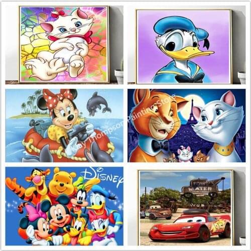 5d Diamond Painting Cartoon Duck Tang Photo Wall Sticker Diy Animal Mosaic Rhinestone Embroidery Cross Stitch Home Decoration