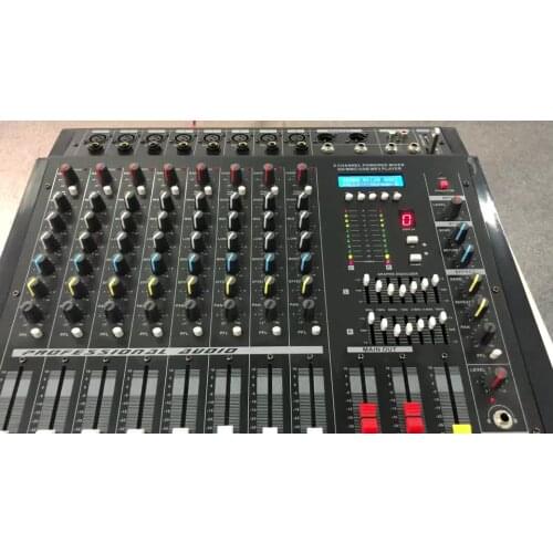 6 channel audio mixer dj equipment mixer professional digital echo mixer power amplifier