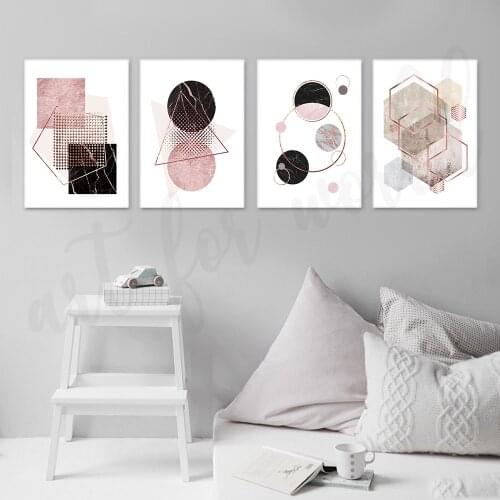 Abstract Bling Dot Geometric Canvas Poster Nordic Decoration Picture Wall Art Print Painting Minimalist Scandinavian Home Decor