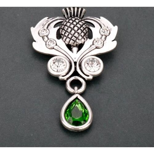 Dongsheng Outlander Brooch Scotland Thistle Crystal Brooches Celtic Knot Female Men Shirt Brooch Pins Vintage Womens brooch-40