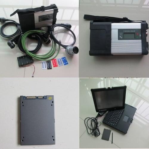 Top MB STAR C5 with SSD software 2018.12v SD Connect C5 Diagnostic Tool with WIFI upgrade of MB STAR C4 with NEC Touch Laptop