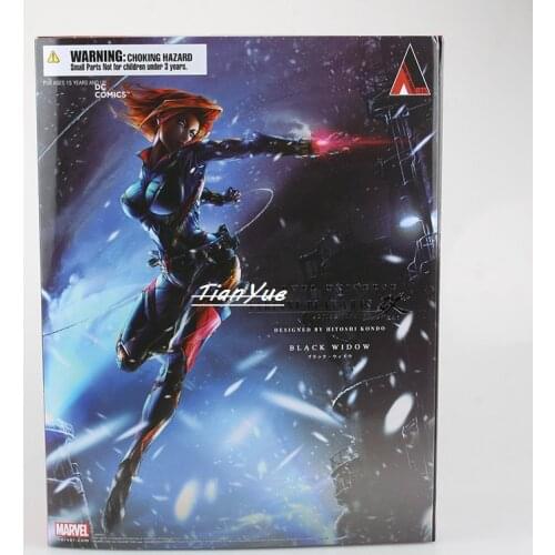 PLAY ARTS Black Widow Movie Character Action Figure Model Toys 27cm