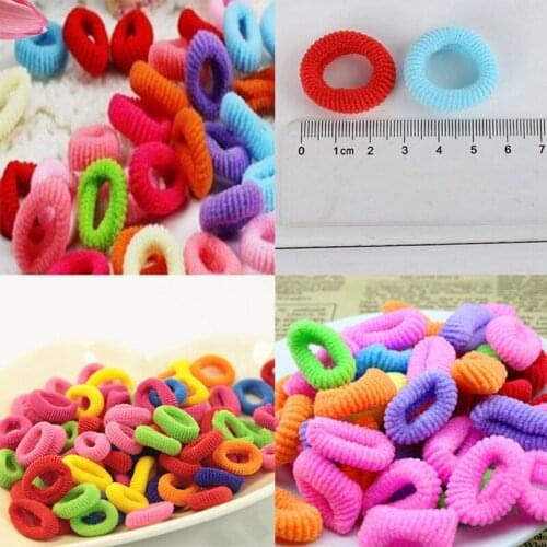 90 Pcs/ Pack Elastic Candy Color Baby Girls Headwear