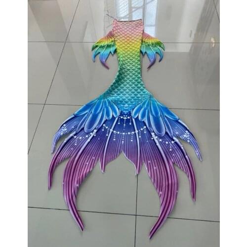 Custom Made Mermaid Tail For Adult And Kids Women Professional Diving Show Performance Swimsuit Mermaid Cosplay Costume With Fin