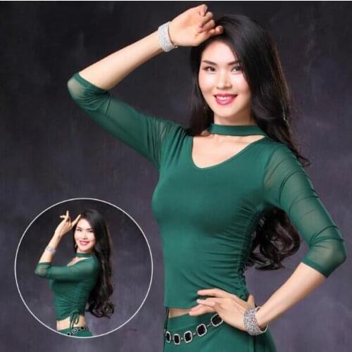 Good Quality belly dance costume bellydance pratice clothing 4colors belly dance top M, L, XL 1016
