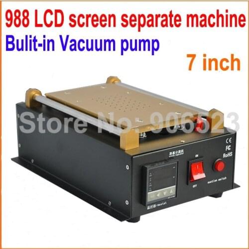 Newest 988 Latest Build-in Pump Vacuum LCD Separator Machine Screen Repair Machine Kit for iPhone for Samsung