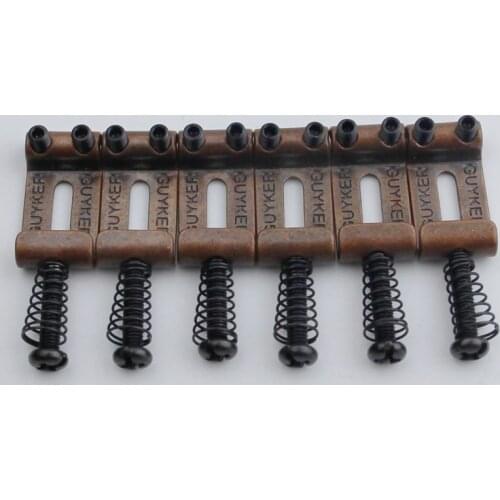 New GUYKER Steel Saddles 10.8MM For Tremolo Guitar Bridges Bronze