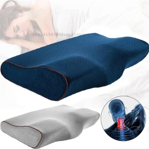 Orthopedic Memory Pillow for neck pain & neck protection Slow Rebound Memory Foam Pillow Health Care Cervical Neck Pillow cover