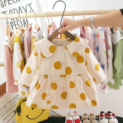 Spring new born baby coats girls clothes long sleeve kids jackets for infant baby girls outerwear children clothing trench coats