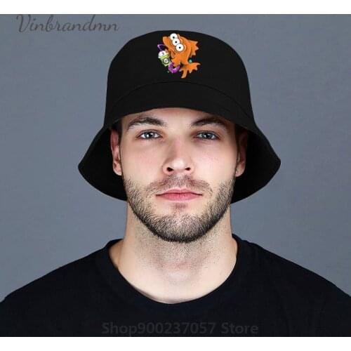 Three Eyed Simpsons Fish bucket hat Drinking Blinky fish donut fisherman Cap casual cotton panama unisex fishing hats
