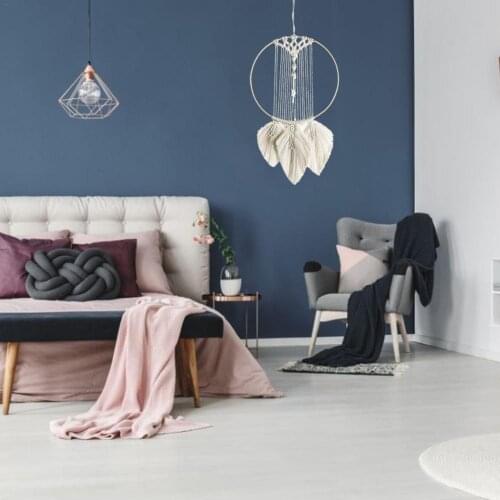 Hand-woven Tapestry Bohemian Lace Dream Catcher Tassel Wall Hanging Macrame Boho Tapestry Home Decoration Christmas Gift