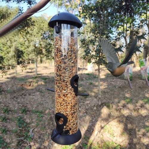Hanging Wild Bird Seed Feeder Bird Food Dispender Feeding Tool Outdoor Garden Yard Decoration Bird Supplies