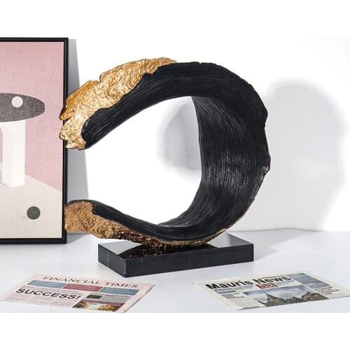 Luxury Home Living Room Hotel Office Soft Decor Statue Exhibition Hall Set Up Porch Creative Abstract Spray Sculpture Artwork