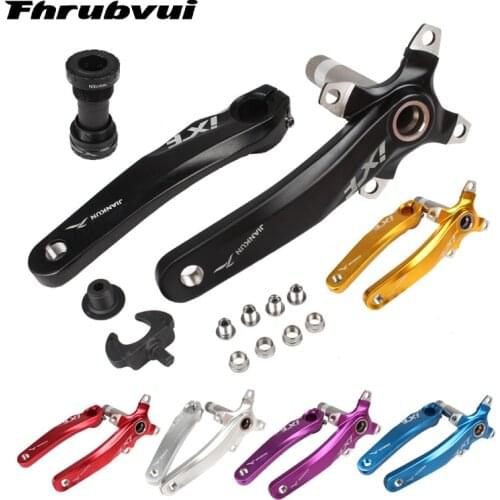 Mountain bike crankset aluminum alloy bicycle crank sprocket mountain bicycle crank crank fluted disc mtb bike parts