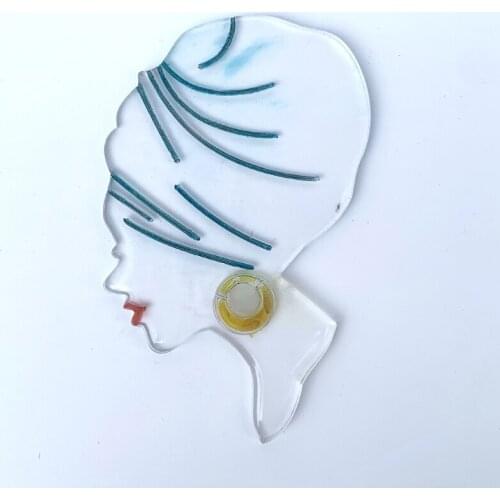 DIY Female Head Shaped Coaster Epoxy Resin Mold Cup Mat Mug Pad Silicone Mould