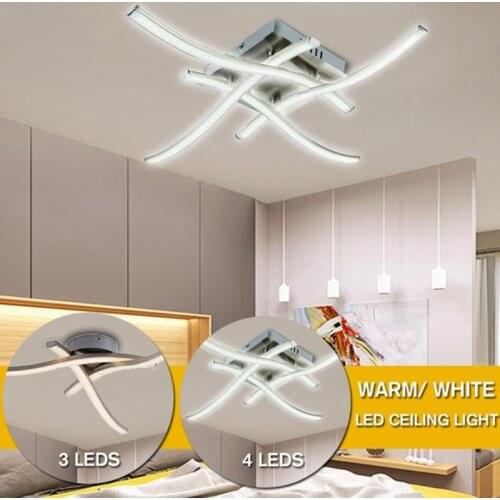 LED Ceiling Lamp Good Visual Creating Atmospheric Effect AC 85-265V Forked Shaped Modern Lamp Kitchen Bedroom Lighting