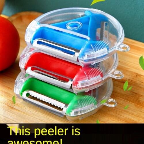 With Three Magic Peelers Stainless Steel Peeler Peeler Shredder Shredder Multi-peeling Blade Grater Kitchen Tool Home Gadgets