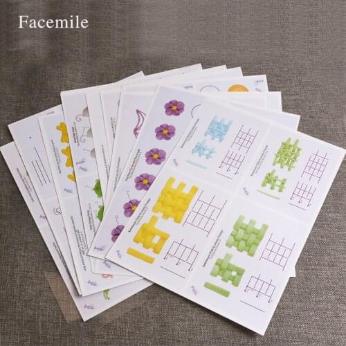 Cake Practice Template Board Piping Icing Drawing DIY Paste Teaching Paper Decorating Fondant Decor Baking Gift Supplies