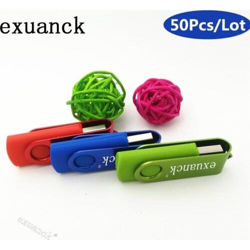 Exuanck Usb 4GB 8GB 16GB Usb 2.0 Flash Pen Drive Swivel External Storage For Computer 32GB Memory Stick Flash Drive 64GB