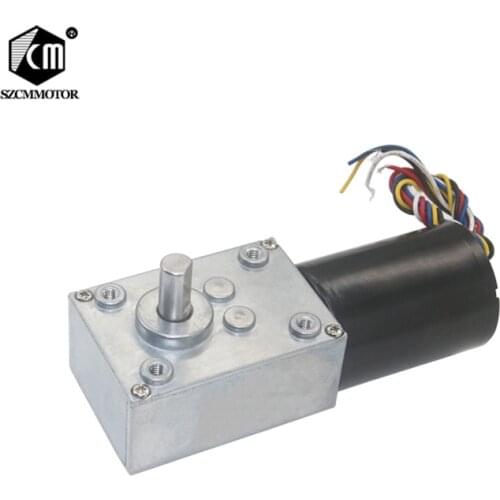 High-Power low noise 12v 24v brushless dc worm gear motor Long Life Silent Slow Speed High Torque Electric Reducer Motor