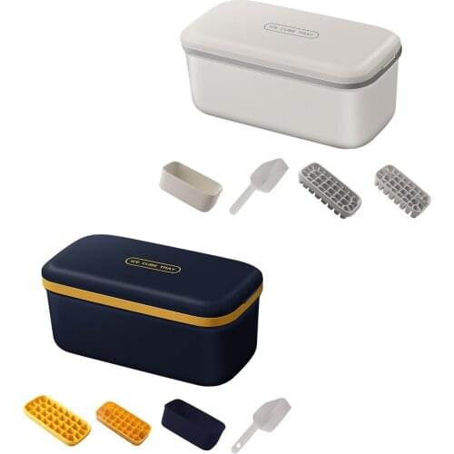 Storage Box Ice Cube Maker Ice Tray Ice Cube Molds Containers Organizer Silicone Storage Case