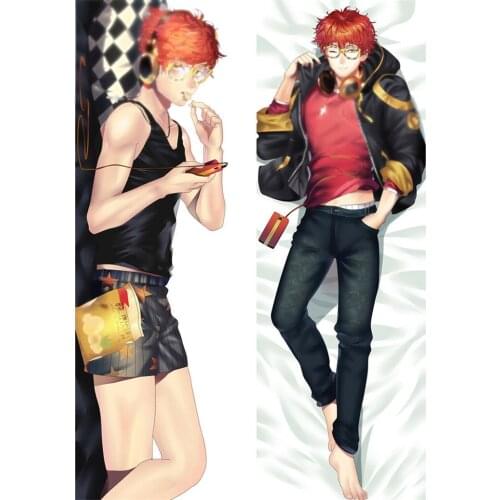 1pcs Anime Mystic Messenger Luciel Choi 707 Printed Hugging Body Pillowcase Cover Cosplay Prop Decor for Women Men