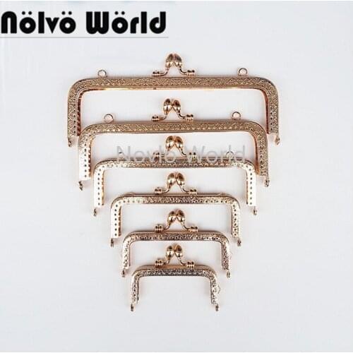 10pcs 8.5cm 10.5cm 12.5cm 15cm 18cm 20cm Frame Purse Handle Coins Bags Metal Kiss Clasp Lock Frame Accessories For Bag