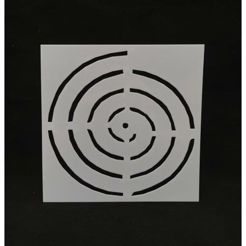 13*13 Creative round Layering Stencils for Diy scrapbook/photo album Decorative Embossing coloring,painting stencil,home decor