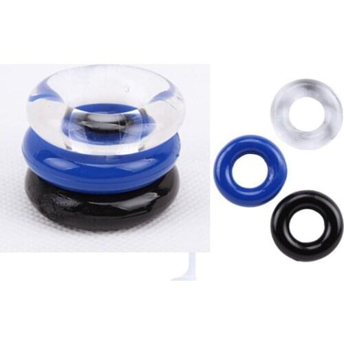 3pcs/set Silicone Time Delay Penis Ring Cock Rings Adult Products Male Sex Toys Crystal Ring Reusable Penis Sleeve Ring Sex Toys