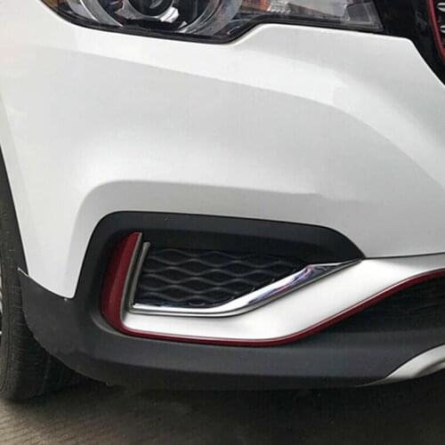 For MG ZS 2018 accessories Car Styling ABS Chrome Car front fog lamp eyebrow Decoration Cover Trim