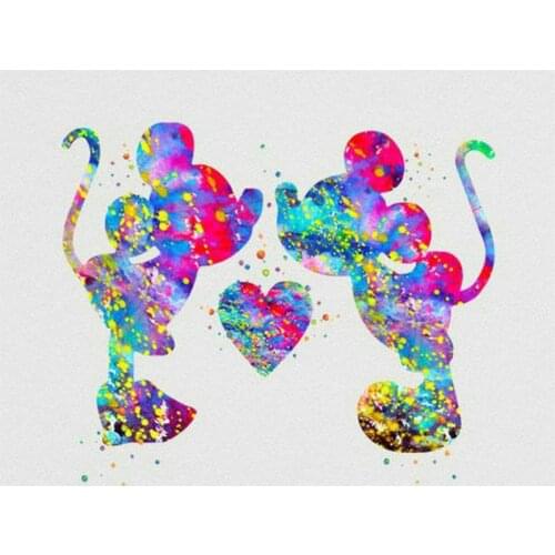 Diy 5d Diamond Painting Stitch Full Square Diamond Embroidery Disney Picture Mosaic Pattern Rhinestone Pasted Mickey and Minne