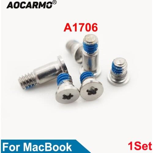 Aocarmo 1Set For MacBook A1706 Bottom Screws Back Cover Screw Replacement Parts