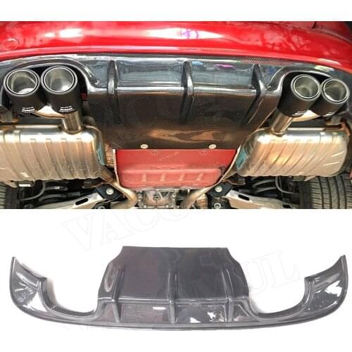 Carbon Fiber Rear Bumper Lip Diffuser For Jaguar XE Sedan 4-Door 2015 2016 2017 Car FRP Bumper Apron Guard Plate