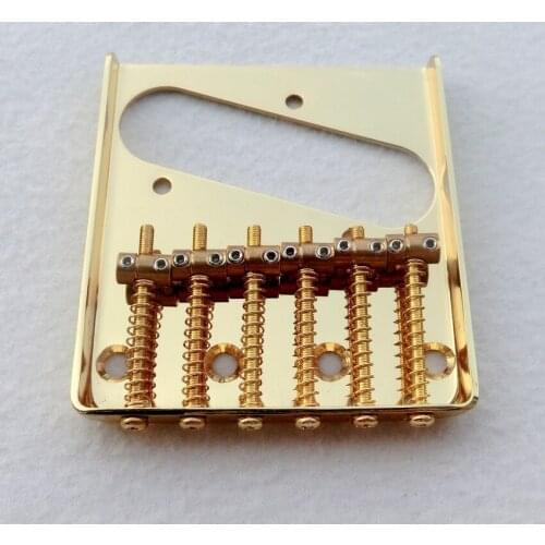 Free Shipping guitar parts 6 vintage brass saddle tl guitar bridge quality guitar parts