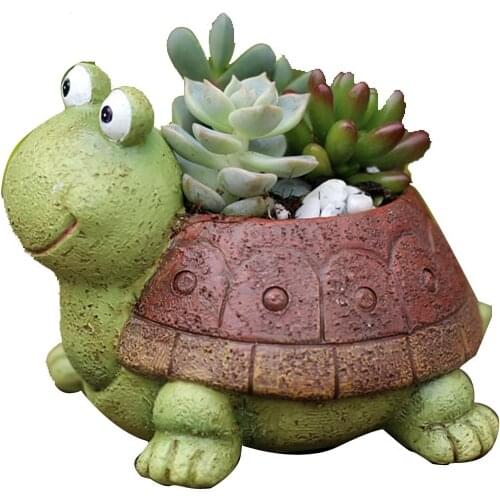 Tortoise animals Turtles Silicone flower pots mold handmade Turtle Cement molds silica gel concrete moulds tortoise mould