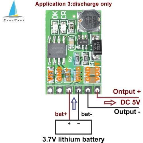 DC 4.6V-8V to DC 5V 12V Charger Discharger Board DC DC Converter Boost Module for diy UPS Mobile Power 18650 Lithium Battery
